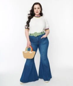 Hell Bunny Blue Janis Jeans -Pleaser Clothing Store hell bunny blue janis jeans 916716