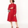 Hell Bunny Red Mia Swing Dress