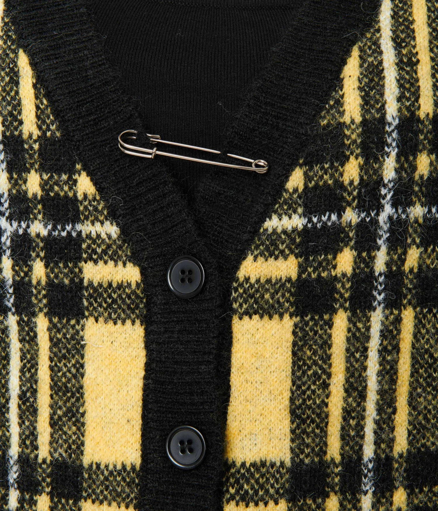 Hell Bunny Yellow & Black Plaid Cardigan 2 Hell Bunny Yellow & Black Plaid Cardigan - Image 2