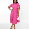 Hot Pink Bonnie Swing Dress