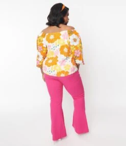 Hot Pink Denim Flare Jeans 6 Hot Pink Denim Flare Jeans -Pleaser Clothing Store hot pink denim flare jeans 309228