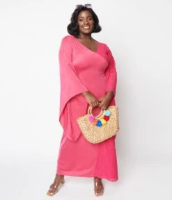 Hot Pink Lace Maxi Dress -Pleaser Clothing Store hot pink lace maxi dress 419728