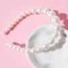 Ivory Chunky Faux Pearl Headband