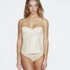 Ivory Lace Corset Longline Colette Bustier Bra