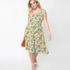 Ivory Wild Garden Swing Dress