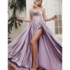 Cinderella Divine Lavender Sparkling Corset A-Line Prom Gown