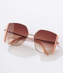 Light Pink Square Sunglasses -Pleaser Clothing Store light pink square sunglasses 456802