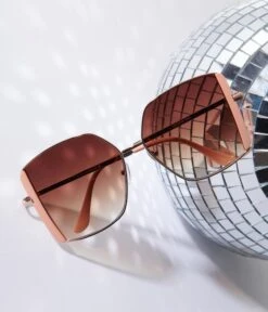 Light Pink Square Sunglasses