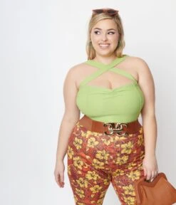 Lime Green VaVaVoom Top