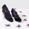 Lulu Hun Black Dorcas Bats Heels