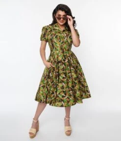 Magnolia Place Black Jungle Mona Swing Dress 10 Magnolia Place Black Jungle Mona Swing Dress -Pleaser Clothing Store magnolia place black jungle mona swing dress 276847