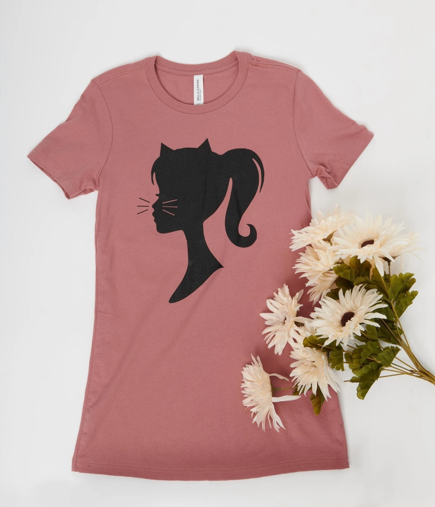 Mauve Pretty Kitty Unisex Graphic Tee 1 Mauve Pretty Kitty Unisex Graphic Tee