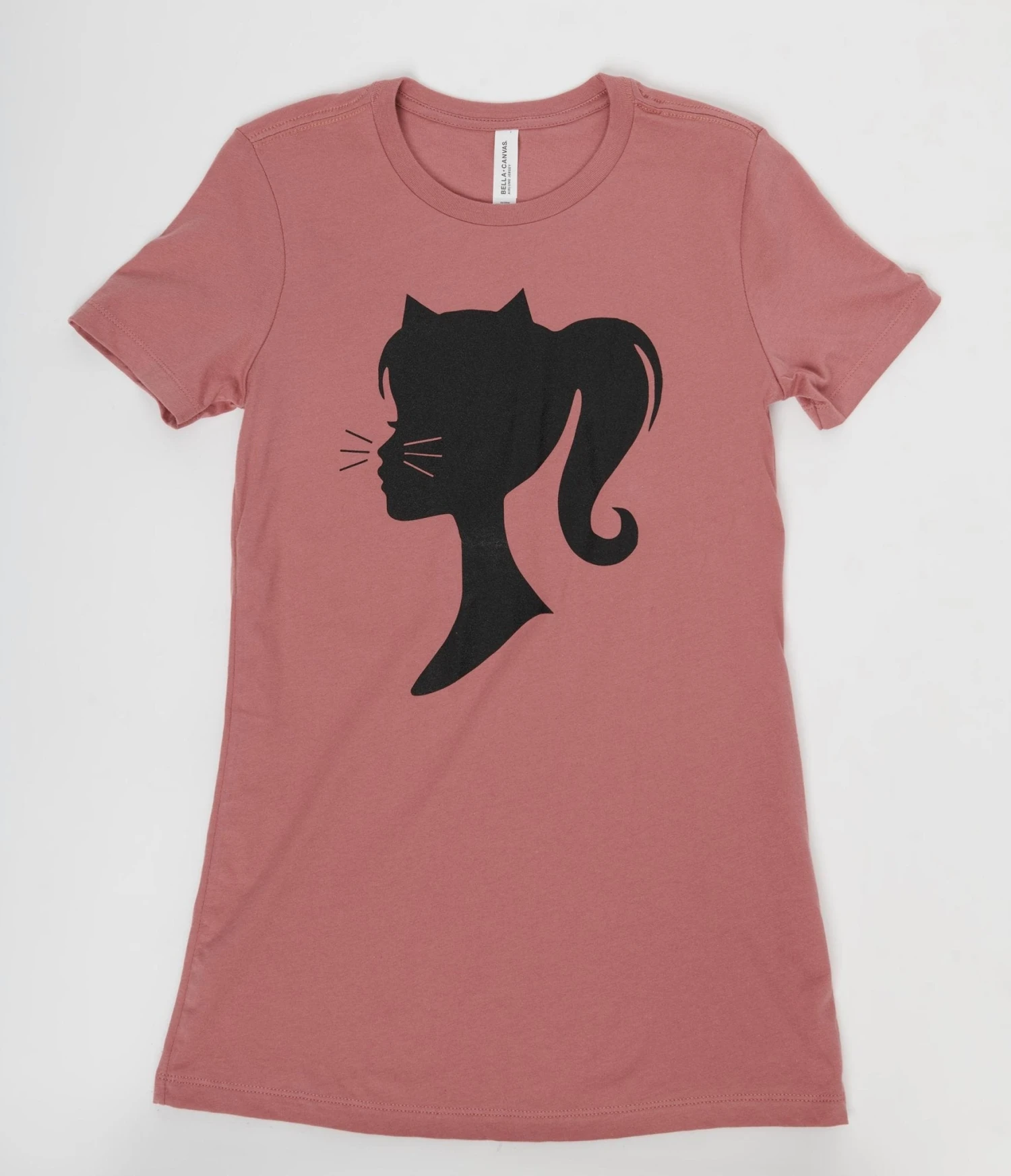 Mauve Pretty Kitty Unisex Graphic Tee 3 Mauve Pretty Kitty Unisex Graphic Tee - Image 3