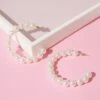 Mega Faux Pearl Hoop Earrings