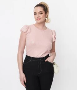 Metallic Blush Pink Reptile Textured Top -Pleaser Clothing Store metallic blush pink reptile textured top 418232