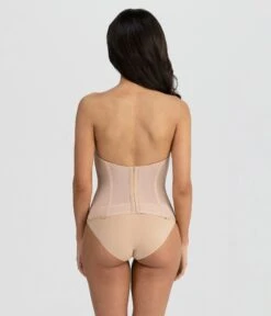 Mocha Low Back Strapless Longline Brianna Bra -Pleaser Clothing Store mocha low back strapless longline brianna bra 106782