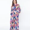 Multicolor Bold Floral Print Jumpsuit