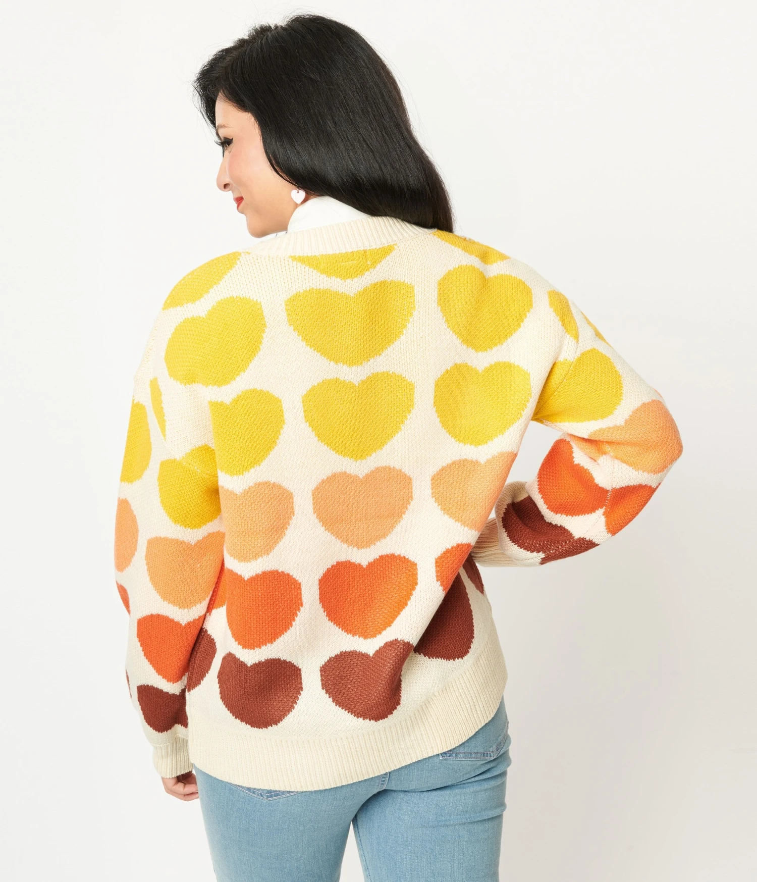 Multicolored Heart Cardigan 3 Multicolored Heart Cardigan - Image 3