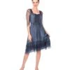 Nataya Indigo Vintage Style Flapper Dress