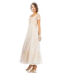 Nataya Ivory Vintage Style Regency Wedding Dress -Pleaser Clothing Store nataya ivory vintage style regency wedding dress 436943