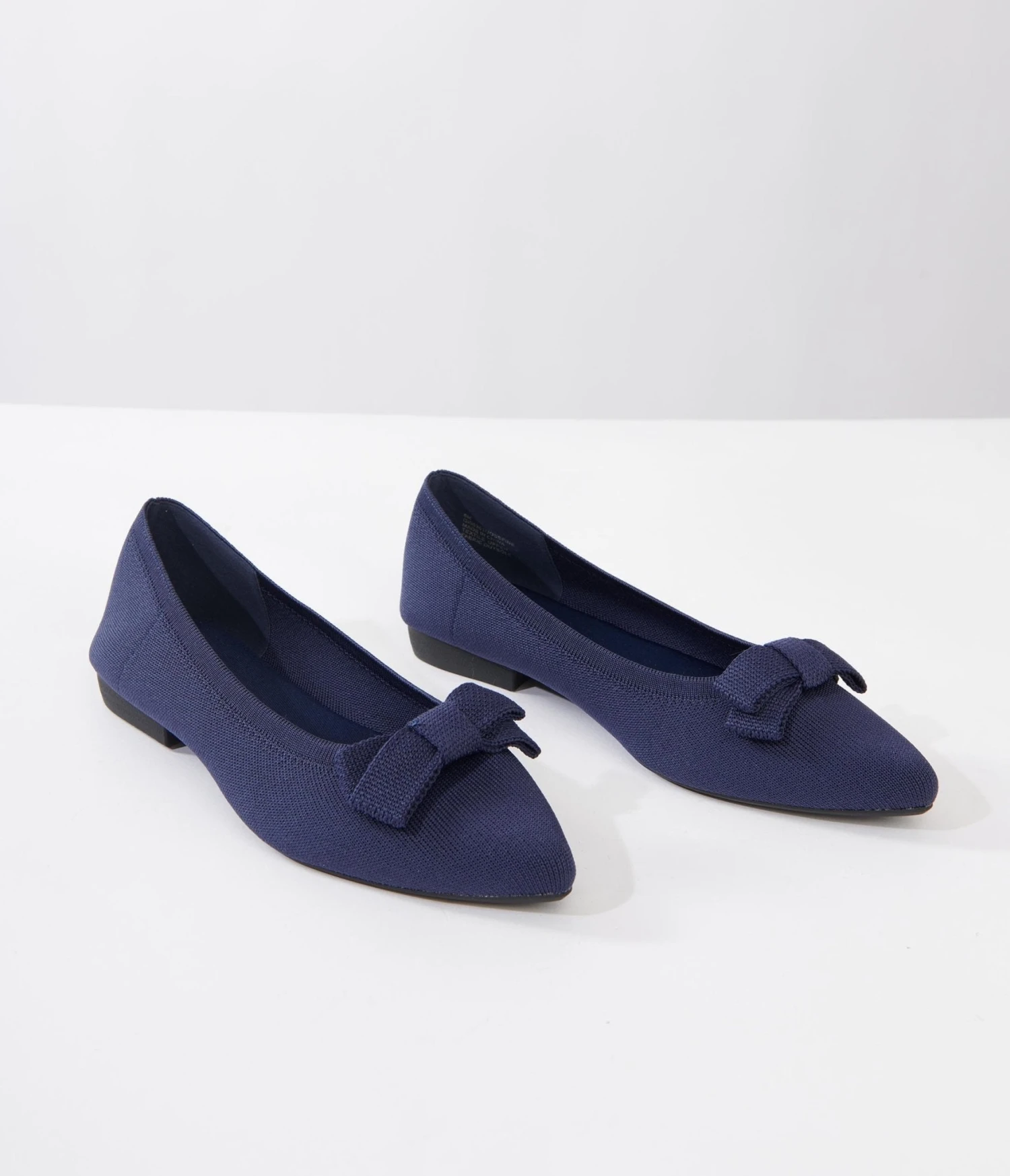 Navy Blue Josefine Flats 5 Navy Blue Josefine Flats - Image 5