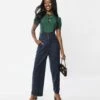 Navy Her Favorite Suspender Trousers