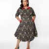 Navy Heritage Scandi Swing Dress