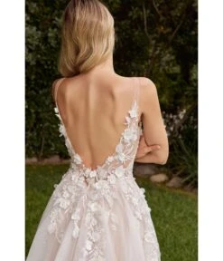 Cinderella Divine Off White Floral Lace Wedding Ball Gown -Pleaser Clothing Store off white floral lace wedding ball gown 909000