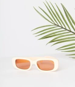 Peach & Orange Tint Oval Sunglasses -Pleaser Clothing Store peach orange tint oval sunglasses 538649