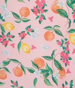 Pink Lemon & Orange Blossom Swing Dress -Pleaser Clothing Store pink lemon orange blossom swing dress 593467