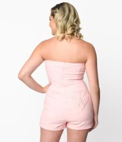Pink Spider Web Charlotte Romper -Pleaser Clothing Store pink spider web charlotte romper 847825