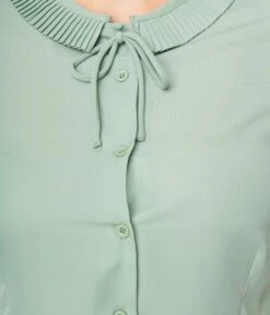 Pistachio Green Ingrid Top -Pleaser Clothing Store pistachio green ingrid top 613431