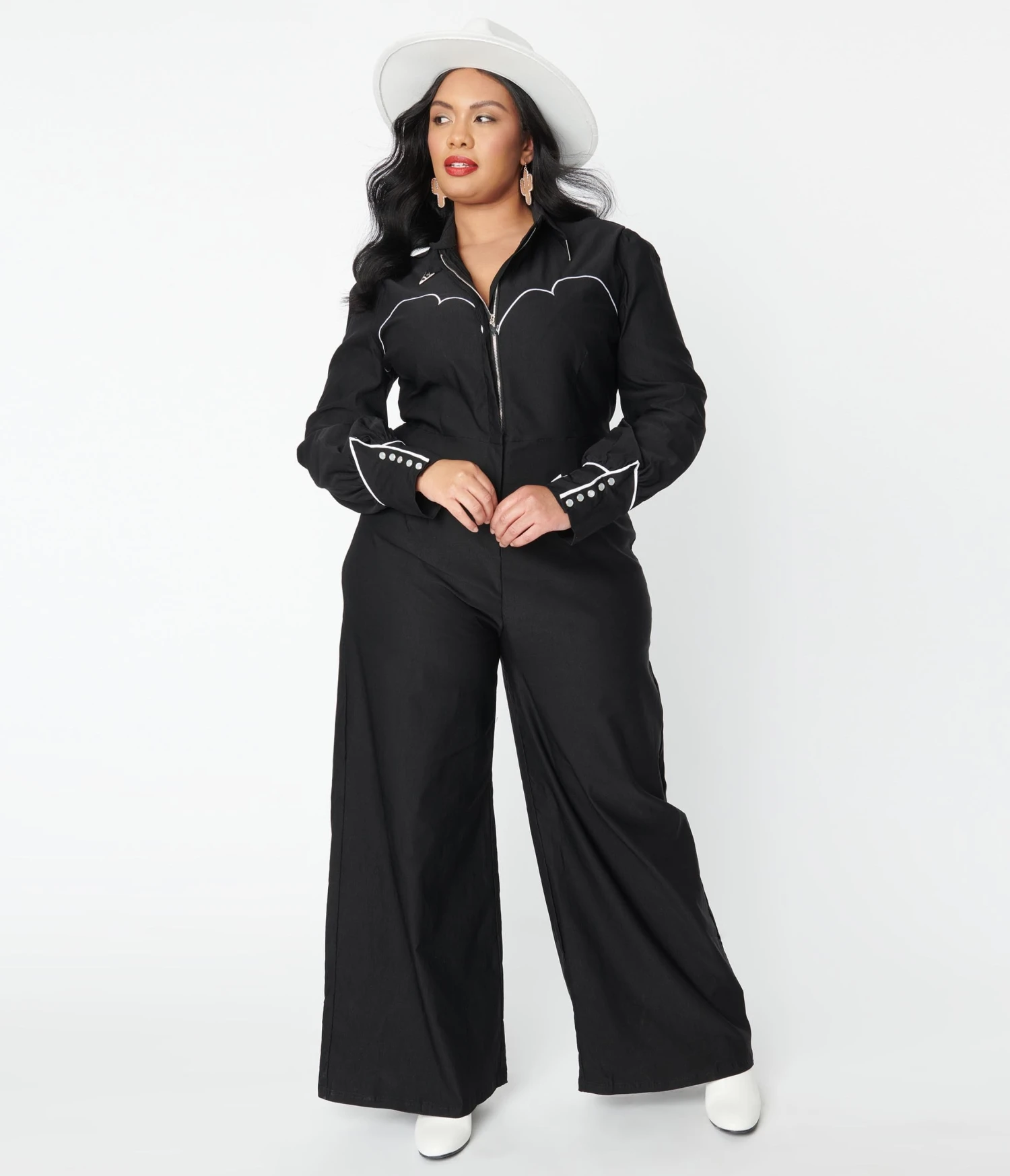Plus Size Black Mojave Jumpsuit 5 Plus Size Black Mojave Jumpsuit - Image 5