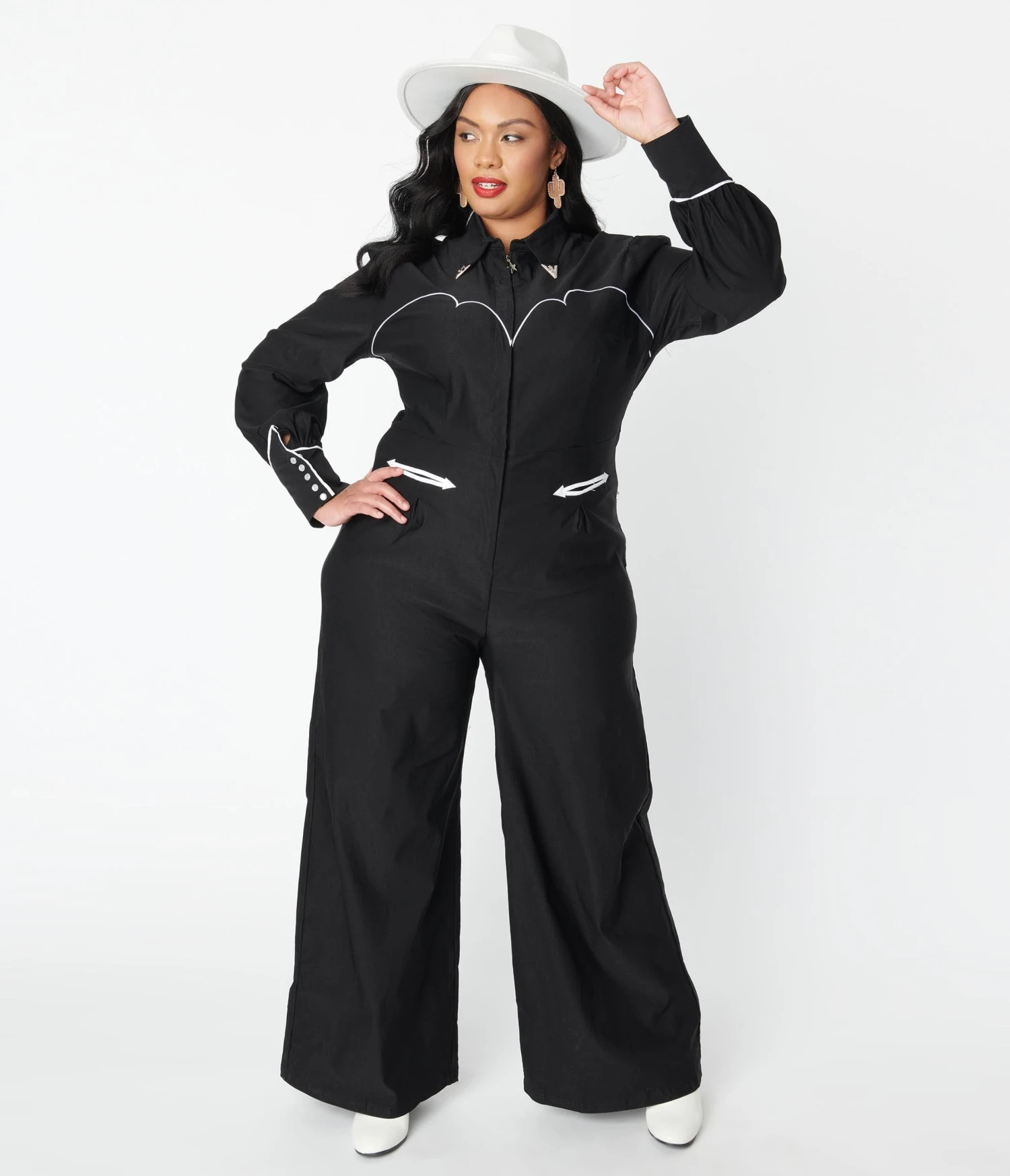 Plus Size Black Mojave Jumpsuit 4 Plus Size Black Mojave Jumpsuit - Image 4