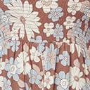 Plus Size Brown & Muted Florals Off The Shoulder Jumpsuit 6 Plus Size Brown & Muted Florals Off The Shoulder Jumpsuit - Image 6