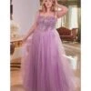 Cinderella Divine Plus Size Dusty Lavender Glitter Bodice & Tulle Prom Ball Gown