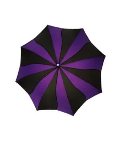 Purple & Black Striped Umbrella -Pleaser Clothing Store purple black striped umbrella 295415