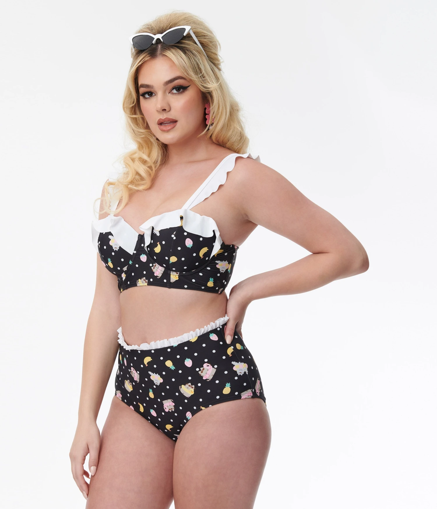 Pusheen X Unique Vintage Pool Time Southampton Swim Top 3 Pusheen X Unique Vintage Pool Time Southampton Swim Top - Image 3