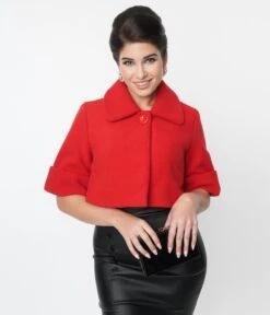 Red Crop Jacket