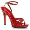 PLEASER Red Patent Leatherette Strappy Heels