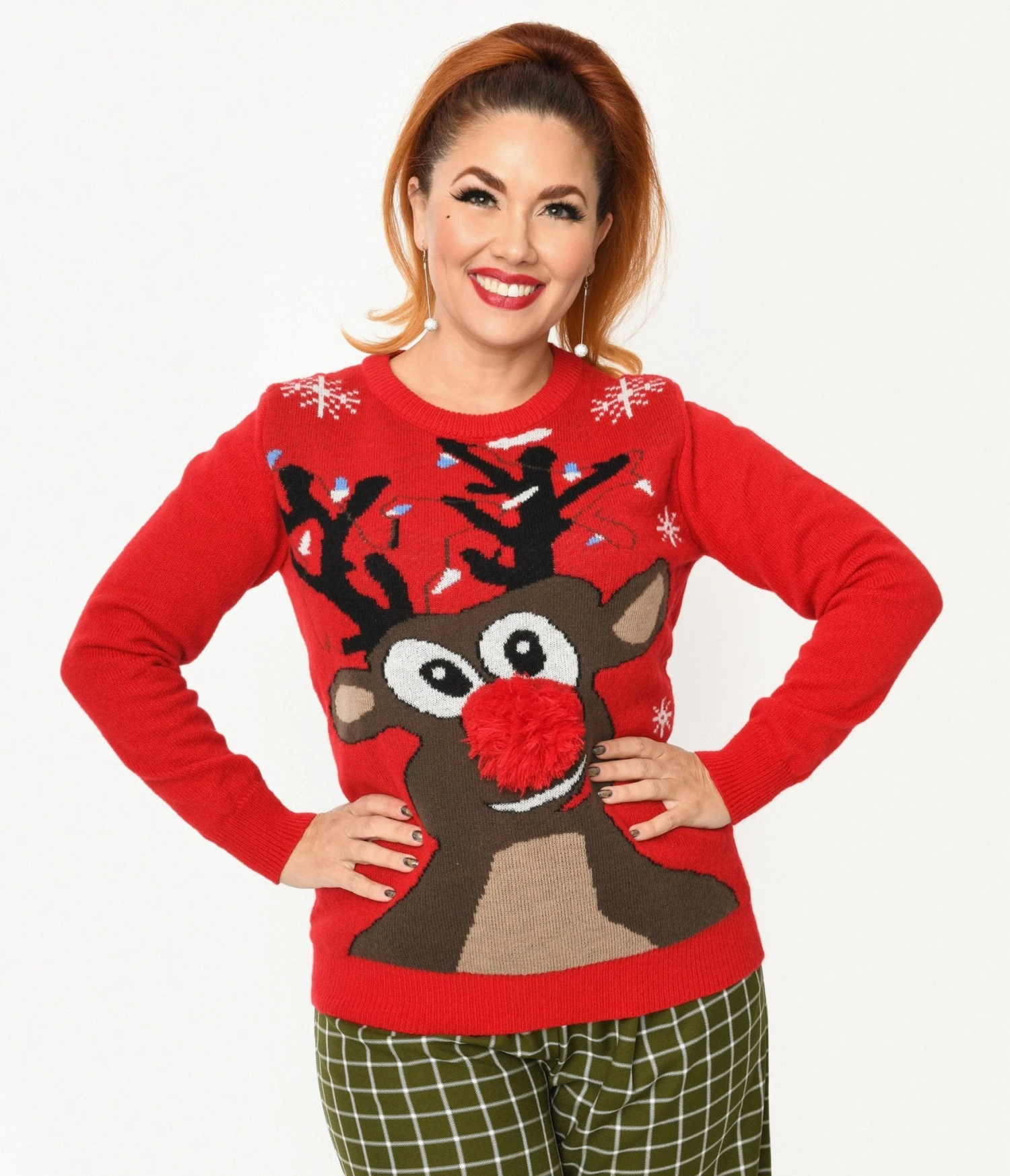 Red Rudolph Holiday Sweater 2 Red Rudolph Holiday Sweater - Image 2