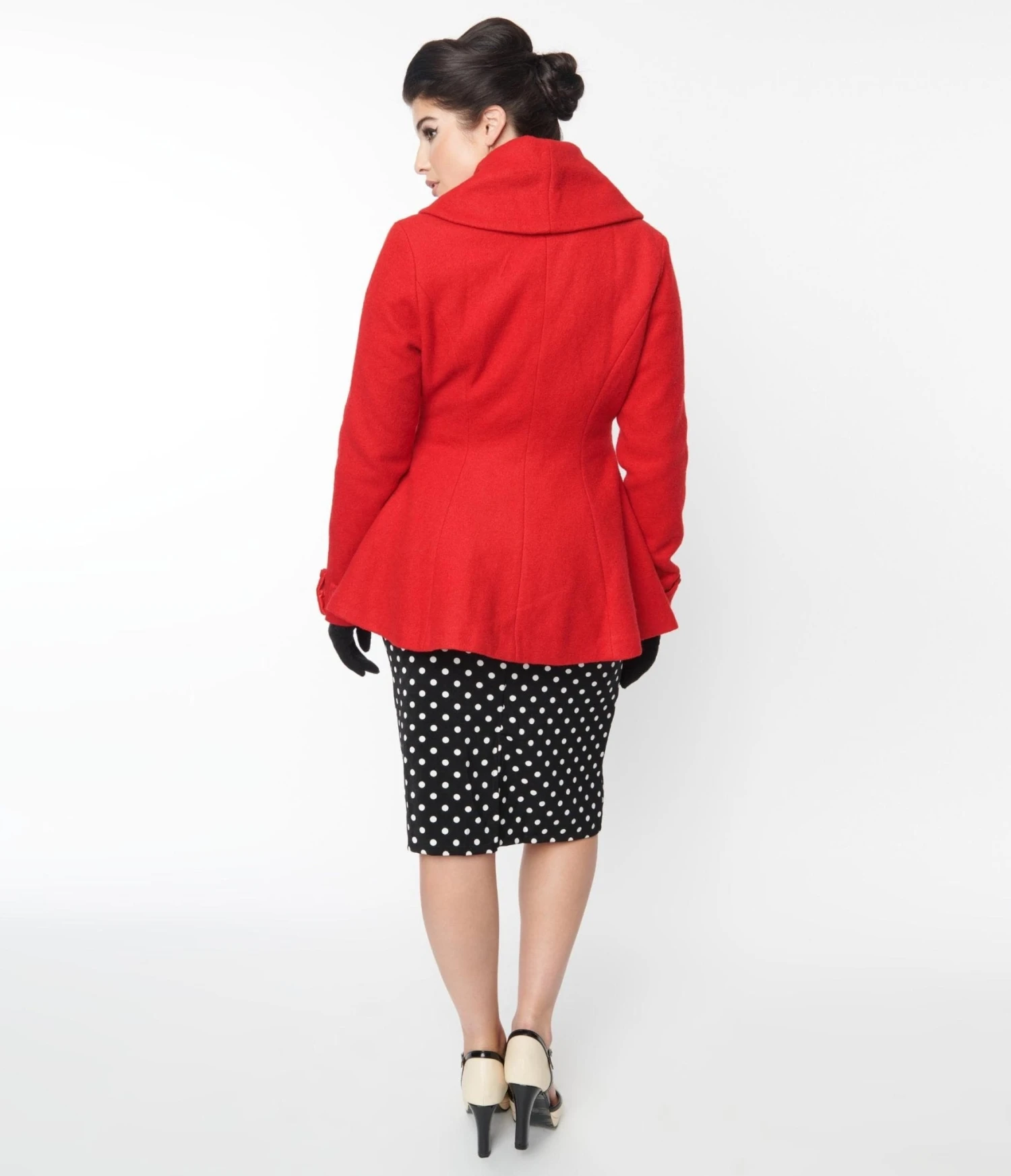 Red Skirted Blazer 2 Red Skirted Blazer - Image 2