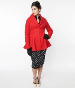 Red Skirted Blazer 9 Red Skirted Blazer -Pleaser Clothing Store red skirted blazer 461644