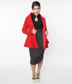 Red Skirted Blazer 10 Red Skirted Blazer -Pleaser Clothing Store red skirted blazer 917387