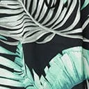 Retro Style Green & Black Palm Print Tropical Skort 6 Retro Style Green & Black Palm Print Tropical Skort - Image 6