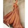 Cinderella Divine Sienna Flowy Satin A-Line Bridesmaid Gown