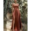 Cinderella Divine Sienna Glamour Satin A-Line Bridesmaid Dress