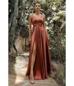 Cinderella Divine Sienna Glamour Satin A-Line Bridesmaid Dress