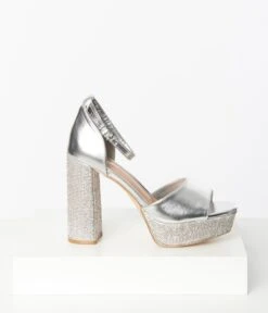 Silver Rhinestone Glitzy Platform Heels 5 Silver Rhinestone Glitzy Platform Heels -Pleaser Clothing Store silver rhinestone glitzy platform heels 651767