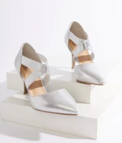 Silver Shimmer Heels